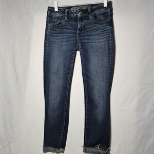 American Eagle Womens Super Stretch Super Low Jegging Reg 4